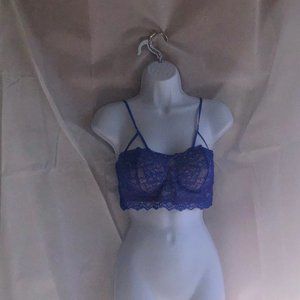 Blue Crop Top Bralette